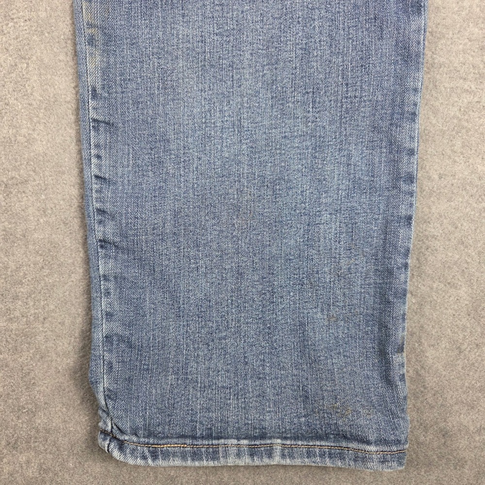 Lee Relaxed Fit Straight Leg Jeans Womens 16 Long Blue Good Stretch Denim - Picture 6 of 14